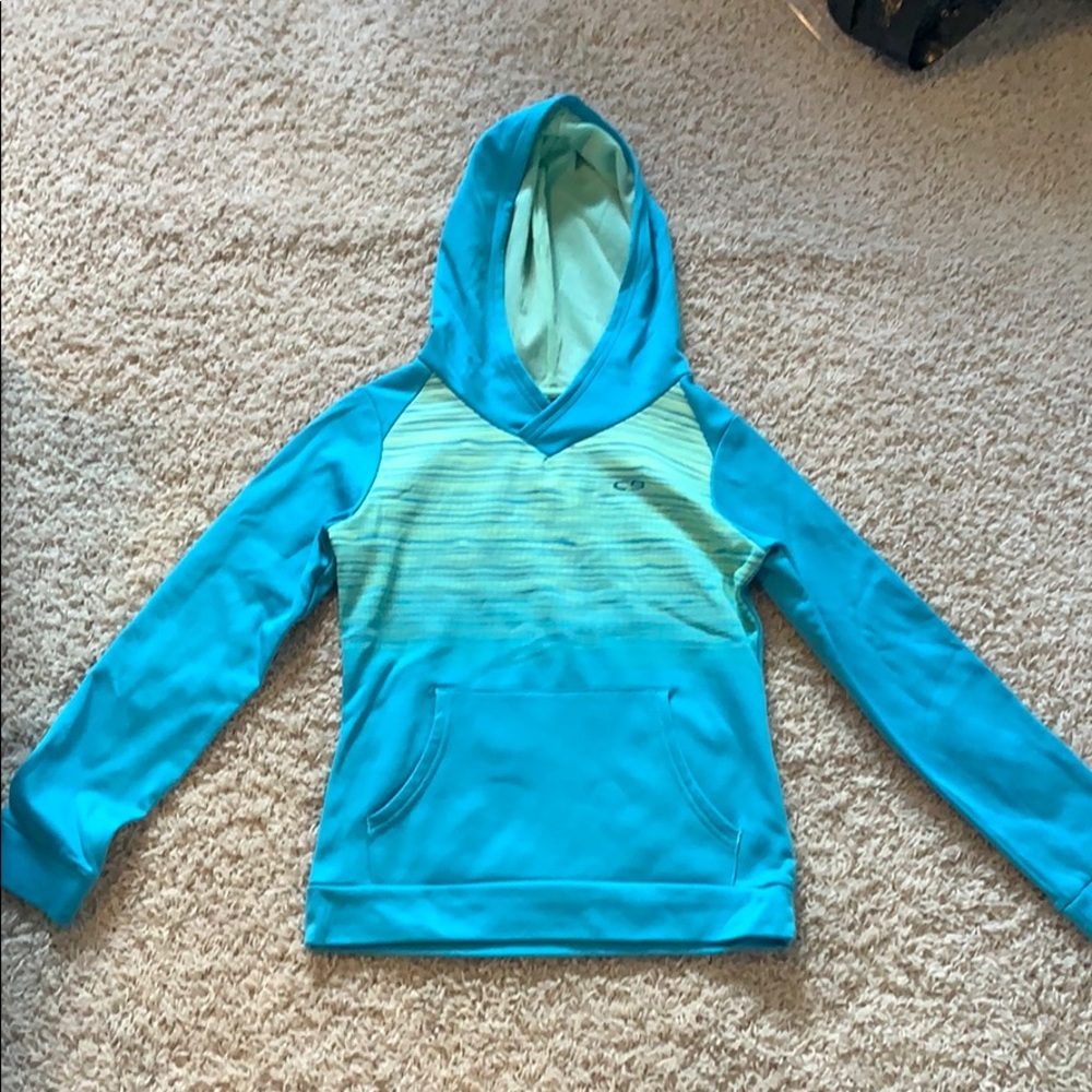Champion girls large turquoise/green Sweatshirt
